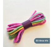 3.5mm Scrap Bundle Packs Macrame Cord Premium Cotton Cord for Macrame Craft Hand Painted Lush Ombre String Macrame Keychain Rope