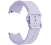 Official Color Band for Samsung Galaxy Watch 7 44mm 40mm Silicone Sport Band for Galaxy Watch 4 5 6 FE 40mm Purple Watchstrap