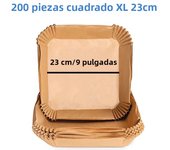Large 23cm Air Fryer Disposable Paper Liner Non-stick Airfryer Parchment Special Baking Paper for 3-10QT Cooking/Steaming Basket