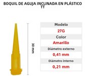 100pcs 10-30G 30mm TT Plastic Tapered Pinhead Liquid Dispenser Needles Tip plastic glue needle, for Refilling Glue Fluid