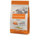 pienso para gatos esterilizados NATURES VARIETY ORIGINAL con salmón, 7 kg
