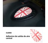 Central Air Outlet Leather Dedicated Cover Sticker For Mini  cooper one For F54 Clubman For F55 Hardtop For F56 Hatchback