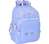 MOCHILA DOBLE ADAPT.CARRO BENETTON "LILA"