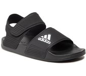 Sandalias Adidas Adilette K Negro Blancas Sandal Gw0344 Chanlas Niño Niña