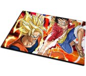 PUZZLE PEQUEÑO 12 PIEZAS LUFFY VS GOKU ANIME SHONEN rompecabezas puzle battle onepiece dragonball