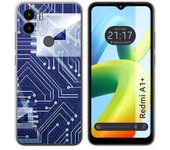 Funda Silicona para Xiaomi Redmi A1 Plus diseño Circuito Dibujos