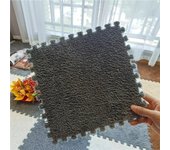 Alfombras de retazos de terciopelo de leche, 30 x 30 x 1 cm, alfombras de leche, tapetes de rompecabezas para piso, tapetes de rompecabezas en mosaico, alfombras entrelazadas, tapetes de rompecabezas para piso
