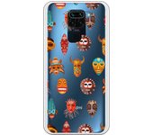 Funda compatible con Xiaomi Redmi Note 9 - Patron mascaras africanas