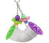 Pet Bird Toys Pipeline Cage Toy Cage Hanging Accessory Hanging Toys for Parakeets Cockatoos Lovebird Budgies Parrot Gift