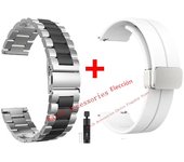 22MM Stainless Steel+Silicone Strap For Redmi Watch 5 Active Smart Watch Accessories Bracelet Wristband For Redmi Watch 5 Lite