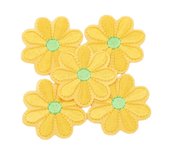 10/20PCS Embroidery Daisy Sunflower Flowers Sew Iron On Patch Badges Daisy Bag Hat Jeans Clothes Applique DIY Crafts