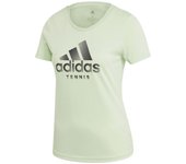 ADIDAS Camiseta Cat Logo W Mujer manga corta verde de tenis y padel - ED7151