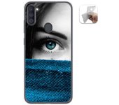 Tumundosmartphone Funda Gel Tpu para Samsung Galaxy A11 / M11 diseño Ojo Dibujos