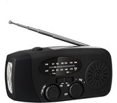 Radio multicultural de manivela, radio multibanda de emergencia y reproductor de CD