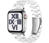 Transparent Resin strap for apple watch band 42mm 40mm correa 44mm 38mm Smart Wrist link bracelet iwatch series 8 7 6 5 4 SE 9
