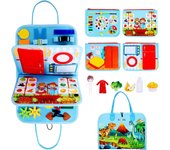 Montessori Busy Book Educational Toys For Toddler Portable Activity Travel Board Fine Motor Skills Early Education learing Toys