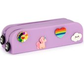 GRAFOPLAS PORTATODO DOBLE DIY SILICONA PINS LAVANDA BITS&BOBS SILICONA INFANTIL 65x60x200 Cms.