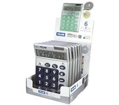 Expositor 6 calculadoras 10 dígitos silver colores surtidos milan