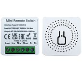 RF 433 MHz Smart Switch 1/2/3 Gang Wall Panel Mini Round Button Wall Panel Switch 16A Relay Receiver Automation Module 100V~240V