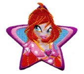 Parches Ropa Winx – Parche Bordado Ropa – (licencia oficial) – Magia – Fantasía – Winx Club – Bloom – Hada – 7,0 x 6,8 cm. - Moda The Happy Patch