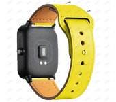 20mm 22mm Leather Strap for Samsung Galaxy Watch 7/6/5/4 40 44mm Amazfit Bip 5/Bip 3 pro/GTS/GTR 4 Bracelet Xiaomi Redmi strap
