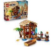 [PREVENTA]  LEGO® ONE PIECE Cabaña del Pueblo Molino Kit de Construcción, Juguete Para Interpretar Historias de Piratas, Decoración de Estilo Anime, Juego Para Niños y Niñas 75636