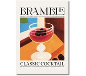 Retro Cocktail Posters Juice Alcohol Drinks Mojito Bramble Wall Art Canvas Painting Print Pictures for Bar Kitchen Home Decor