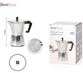 cafetera italiana de aluminio para exteriores, cafetera Moka, Espresso, accesorios para Barista, herramienta.Filtro desmontable 1/2/3/6/9/12 TAZAS.
