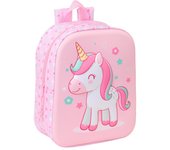 SAFTA  MOCHILA GUARDERIA 3D 27CM SAFTA UNICORN MOCHILAS 3D SAFTA UNICORN 10x22x27 Cms.