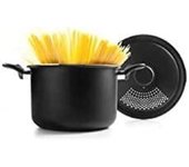 IBILI - Olla para pasta con tapa escurridora 22cm, Aluminio, Antiadherente, Apta para inducción
