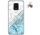 Tumundosmartphone Funda Gel Tpu para Xiaomi Redmi Note 9S / Note 9 Pro diseño Mármol 02 Dibujos