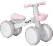 AIYAPLAY Bicicleta sin Pedales para Niños de 12-36 Meses Bicicleta de Equilibrio con Asiento Ajustable Cesta y 4 Ruedas Silenciosas Carga 20 kg 56x27x39 cm
