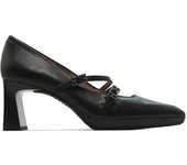 Hispanitas HI243523SOHO Zapato de salón para mujer con tacón alto rectangular,plataforma y suela de goma,tira con hebilla, para señora