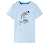 Camiseta Infantil Azul Claro 104