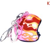 New Motorcycle Safety Helmet Keychain Female Men's Hard Hat Heavy Metal Rock Car Keychain Bag Keychain Jewelry Gift