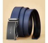 Belt for men Blue Striped Belt Automatic Buckle Belts Fashion Jeans Belt Designer Belts Genuine Leather Belt