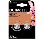 DURACELL MICRO PILA LITIO BOTÓN DURACELL CR2016 Ø20x1,6mm - 2 UNID. - 38984 Cr-2016 Pilas / Baterías / Cargadores Pilas Botón