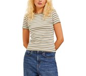Camiseta JJXX Gigi rayas verdes manga corta para mujer