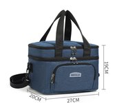 Bolsa de almuerzo cruzada de moda con aislamiento grueso y gran capacidad para uso comercial.