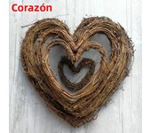 Craft Xmas Party Decorations Window Door Hanging Christmas Decor Round/Heart  Shape Rattan Garland Sepak Takraw Wreath Wicker