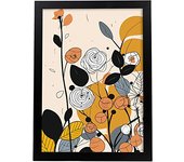 Nacnic Póster Abstracto De Botánica Floral