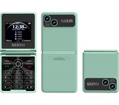 SERVO iP15 Flip 2G Mobile Phone 4 SIM Card Auto Call Record Blacklist Magic Voice FM Radio MP3 Player 180° Fold Cellular Phone
