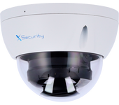 X-Security Cámara IP Dome - 4 Megapíxel  (2688x1520)  - Lente fija 2.8mm - WDR 120dB | Dual Light(IR 30m y Luz Blanca 30m) - WizSense, con clasificación de humano y vehículo  - MicroSD 256GB / IP67 & IK10