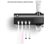 A wall mounted solar ultraviolet toothbrush sterilizer with automatic toothbrush holder and bathroom accessories