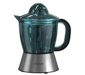 Cecotec 4394 Zitra Full Steel Exprimidor eléctrico para naranjas y cítricos con 60 W de potencia y filtro de acero inoxidable. 2 conos desmontables.