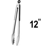 Pinza para alimentos de acero inoxidable de 9 pulgadas, pinza para barbacoa de 12 y 14 pulgadas, juego de tres piezas, pinza para pan multifuncional, pinza para filtro de aceite, pinza para alimentos