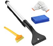 Herramienta de invierno para escoba de parabrisas con mango, raspador de nieve telescópico, herramienta de invierno para escoba de parabrisas con mango, para coche