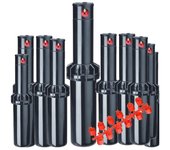 K RAIN Pack 10 Aspersor de riego KRain RPS75 3/4'' | Alcance 6,7 a 15,5 m | Aspersor ajustable profesional