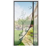 Mosquitera Puerta Magnetica, 100x220CM Cortina Mosquiteras Magnética para Puerta,Cortina Puerta Exterior de Balcón/Patio, Se Cierra Automáticamente, Fácil Instalación sin Taladrar (Blanco)