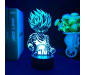 Japanese Anime Drogan Ball Super Saiyan Goku Vegeta Figure Led Acrylic Stand 3d Illusion Colorful Nightlight for Kids Birthday